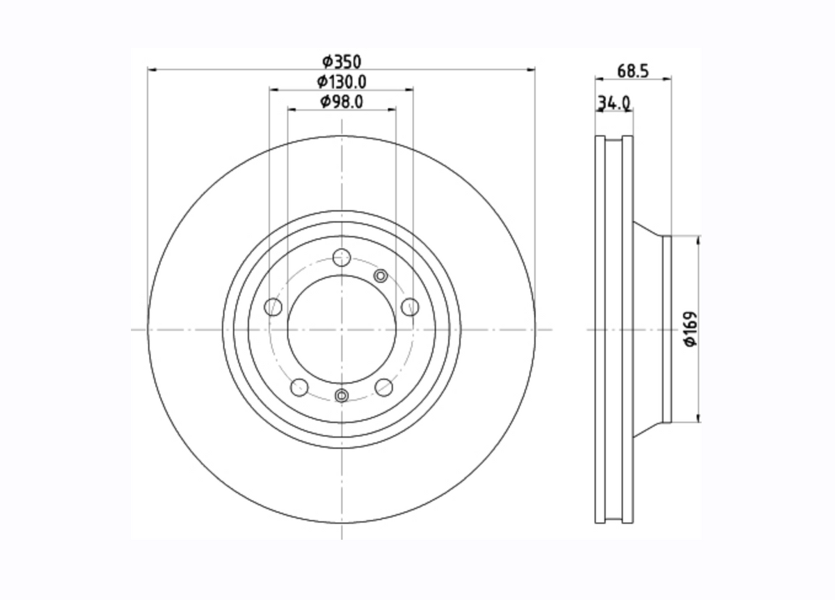 9Y0615302  971615302 Front Disc Brake Rotor fit  for Porsche Panamera 971 Cayenne 9YB 9YA